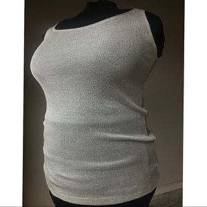 Silver sparkle vintage Victoria’s Secret tank top.